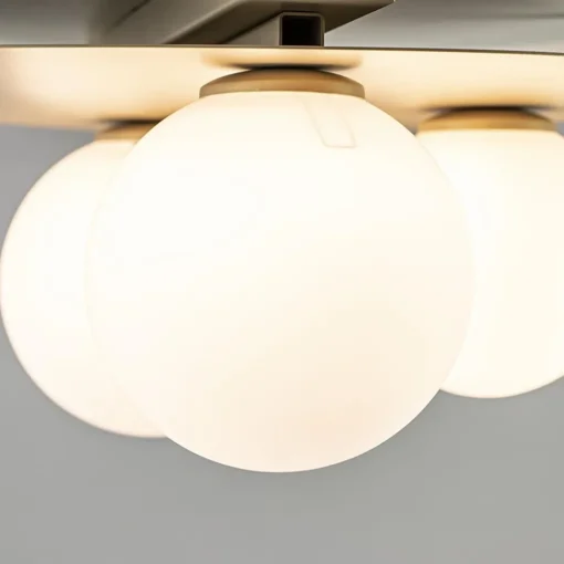 Straluma 3-Lichts plafondlamp mat goud met witte bollen> Wandlampen|Kantoorverlichting