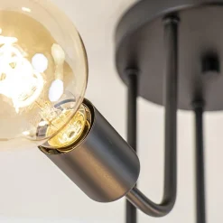 Straluma 5-Lichts plafondlamp pendel mat zwart excl lichtbronnen></noscript> Plafondlampen|Industriële Verlichting