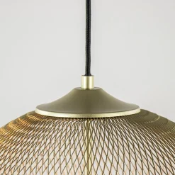 Straluma 3-Lichts ronde hanglamp goud/mat zwart> Hanglampen|Eettafellampen