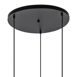 Straluma 3-Lichts ronde hanglamp goud/mat zwart></noscript> Hanglampen|Eettafellampen