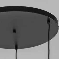 Straluma 3-Lichts ronde hanglamp met zwarte draadkappen></noscript> Draadlampen|Pendel Lampen