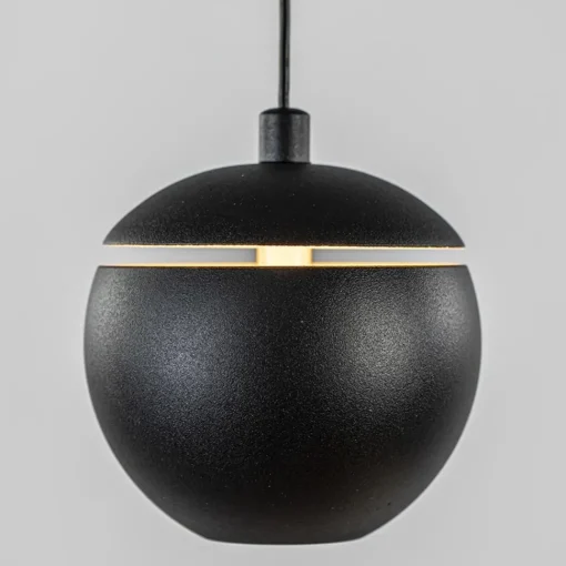 Straluma 3-Lichts ronde LED hanglamp bollen zwart met goud> Hanglampen|Eetkamerverlichting