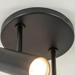 Straluma 2-Lichts ronde opbouwspot met cilinders zwart></noscript> Opbouwspots|Woonkamerlampen