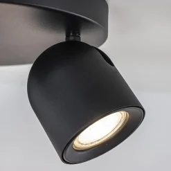 Straluma 3-Lichts ronde opbouwspot zwart verstelbaar></noscript> Plafondlampen|Opbouwspots