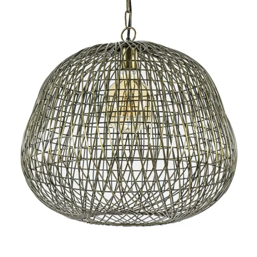 Straluma Light & Living hanglamp Alwina brons draad> Light and Living|Keukenverlichting