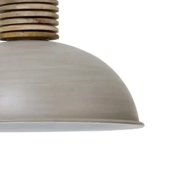 Straluma Light & Living hanglamp Avery grijs/hout></noscript> Eettafellampen|Light and Living