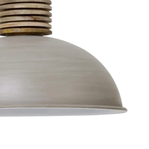 Straluma Light & Living hanglamp Avery grijs/hout> Eettafellampen|Light and Living