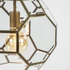Straluma Light & Living hanglamp Lennox brons met helder glas></noscript> Light and Living|Keukenverlichting