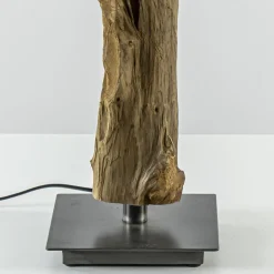 Straluma Light & Living lampvoet Siji metaal met hout> Tafellampen|Lampenvoeten