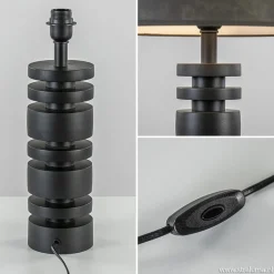 Straluma Light & Living lampvoet Desley mat zwart></noscript> Tafellampen|Lampenvoeten