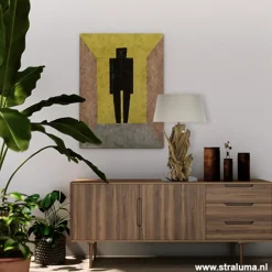 Straluma Light & Living lampvoet hout + zwart></noscript> Lampenvoeten|Light and Living