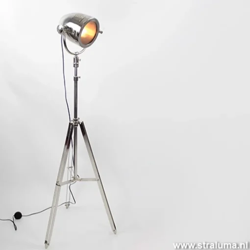 Straluma Light & Living Vloerlamp Taylor zilver> Driepoot lampen|Light and Living