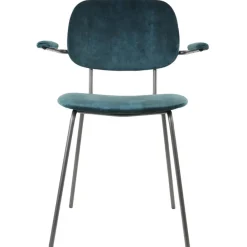 Straluma Light and Living eetkamerstoel Emma velvet petrol></noscript> Light and Living|Eetkamerstoelen