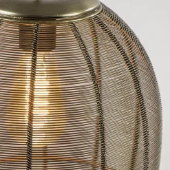 Straluma Light and Living hanglamp Yaelle antiek brons met zwart></noscript> Draadlampen|Light and Living