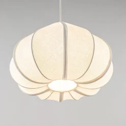 Straluma Light and Living hanglamp Zubeda crème></noscript> Eettafellampen|Light and Living