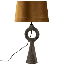 Straluma Light and Living lampvoet Sabuli donker bruin hout></noscript> Tafellampen|Lampenvoeten