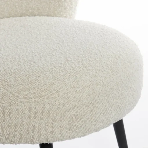 Straluma Light and Living stoel Dieyda créme met zwarte poot> Fauteuils