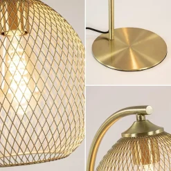 Straluma Light and Living tafellamp Moroc goud metaal></noscript> Light and Living|Woonkamerlampen