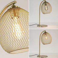 Straluma Light and Living tafellamp Moroc goud metaal></noscript> Light and Living|Woonkamerlampen