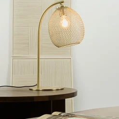 Straluma Light and Living tafellamp Moroc goud metaal></noscript> Light and Living|Woonkamerlampen