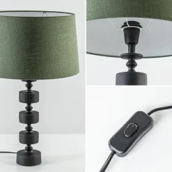 Straluma Light and Living tafellamp Gody mat zwart></noscript> Lampenvoeten|Light and Living