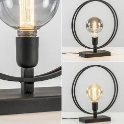 Straluma Light and Living tafellamp Rudra mat zwart></noscript> Light and Living|Woonkamerlampen