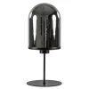 Straluma Light and Living tafellamp Maverick zwart met smoke glas> Tafellampen|Light and Living