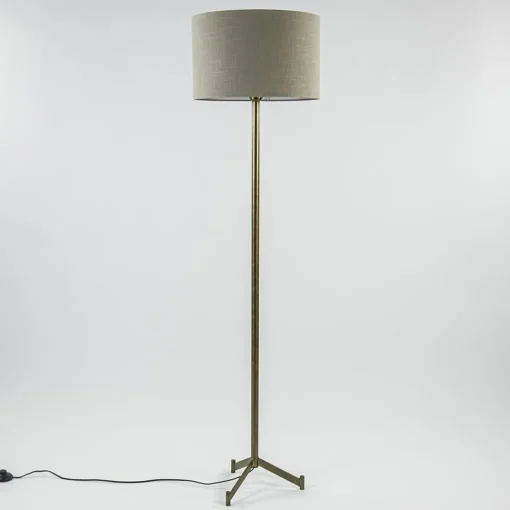Straluma Light and Living vloerlamp Dennis brons excl. kap> Vloerlampen|Lampenvoeten