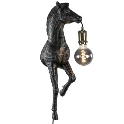 Straluma Light and Living wandlamp Zebra mat zwart> Light and Living|Botanische Verlichting
