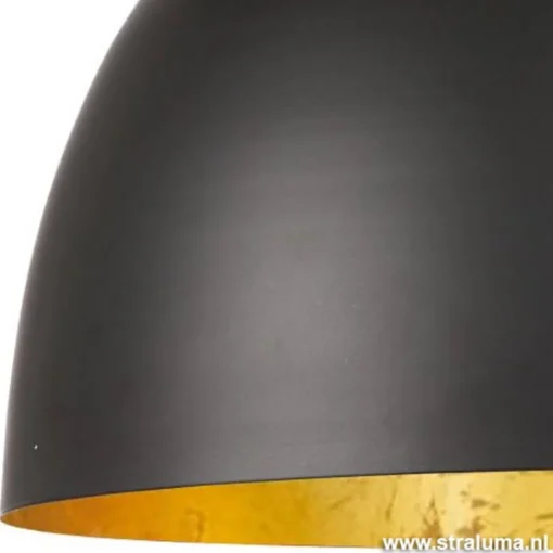 Straluma Light  Living Hanglamp Kylie zwart/goud> Eettafellampen|Light and Living