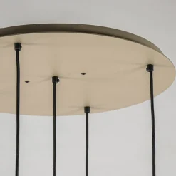 Straluma Luxe hanglamp 5-lichts rond quartz></noscript> Hanglampen|Eettafellampen
