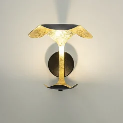 Straluma Luxe LED wandlamp zwart met goldleaf></noscript> Wandlampen|LED Wandlampen
