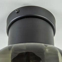 Straluma Luxe plafondlamp met zwart glas></noscript> Woonkamerlampen|Slaapkamerlampen