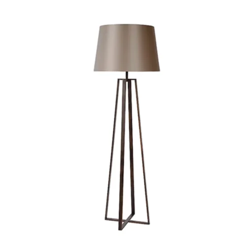 Straluma Luxe Staande lamp bruin met kap> Woonkamerlampen|Slaapkamerlampen