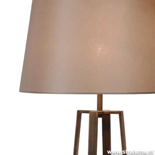 Straluma Luxe Staande lamp bruin met kap> Woonkamerlampen|Slaapkamerlampen