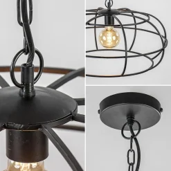 Straluma Mat zwart metalen hanglamp Imelda Light and Living></noscript> Eettafellampen|Light and Living