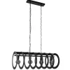 Straluma Mat zwart metalen hanglamp Rings> Eettafellampen|Keukenverlichting