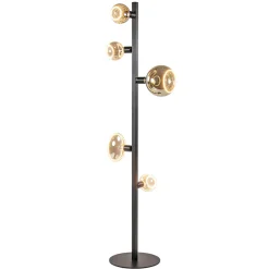 Straluma Mat zwart metalen vloerlamp met E27 fittingen> Vloerlampen|Design Verlichting