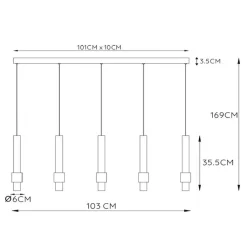 Straluma Mat zwarte design hanglamp inclusief LED></noscript> Hanglampen|Eettafellampen
