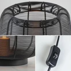 Straluma Mat zwarte draad tafellamp Adeta></noscript> Draadlampen|Light and Living
