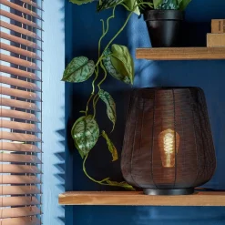 Straluma Mat zwarte draad tafellamp Adeta></noscript> Draadlampen|Light and Living
