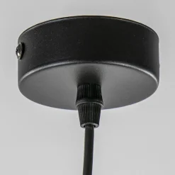 Straluma Mat zwarte hanglamp met smoke glas ruit><noscript><img width=