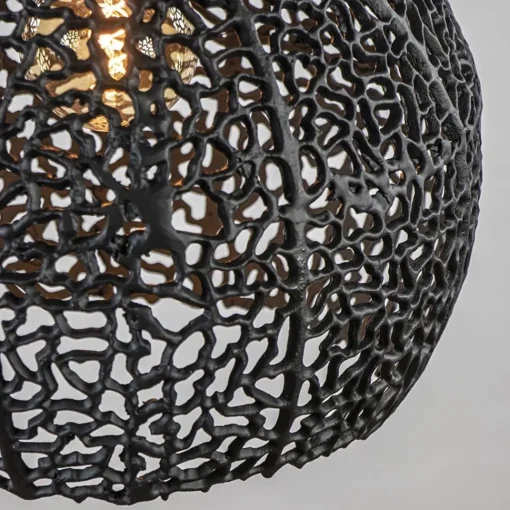 Straluma Mat zwarte hanglamp Sinula Light and Living> Light and Living|Woonkamerlampen