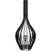 Straluma Mat zwarte houten vloerlamp kegel groot> Vloerlampen|Botanische Verlichting