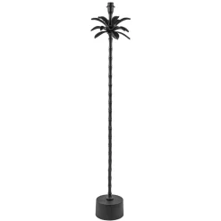 Straluma Mat zwarte vloerlamp Armata met palmbladeren> Vloerlampen|Lampenvoeten