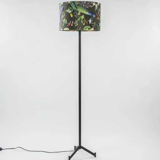 Straluma Mat zwarte vloerlamp Dennis Light & Living> Vloerlampen|Lampenvoeten