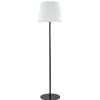 Straluma Mat zwarte vloerlamp met opaal glazen kap> Vloerlampen|Design Verlichting
