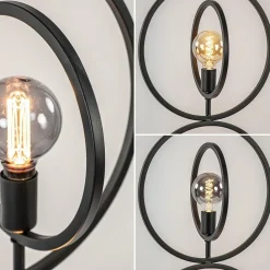 Straluma Mat zwarte vloerlamp rings></noscript> Vloerlampen|Industriële Verlichting