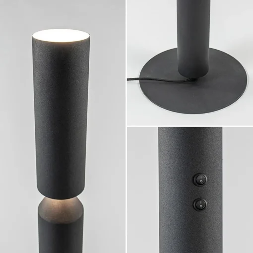 Straluma Mat zwarte vloerlamp up+down> Design Verlichting