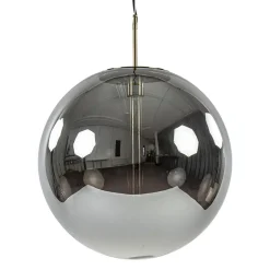 Straluma Medina hanglamp bol XL smoke glas met brons> Light and Living|Eetkamerverlichting